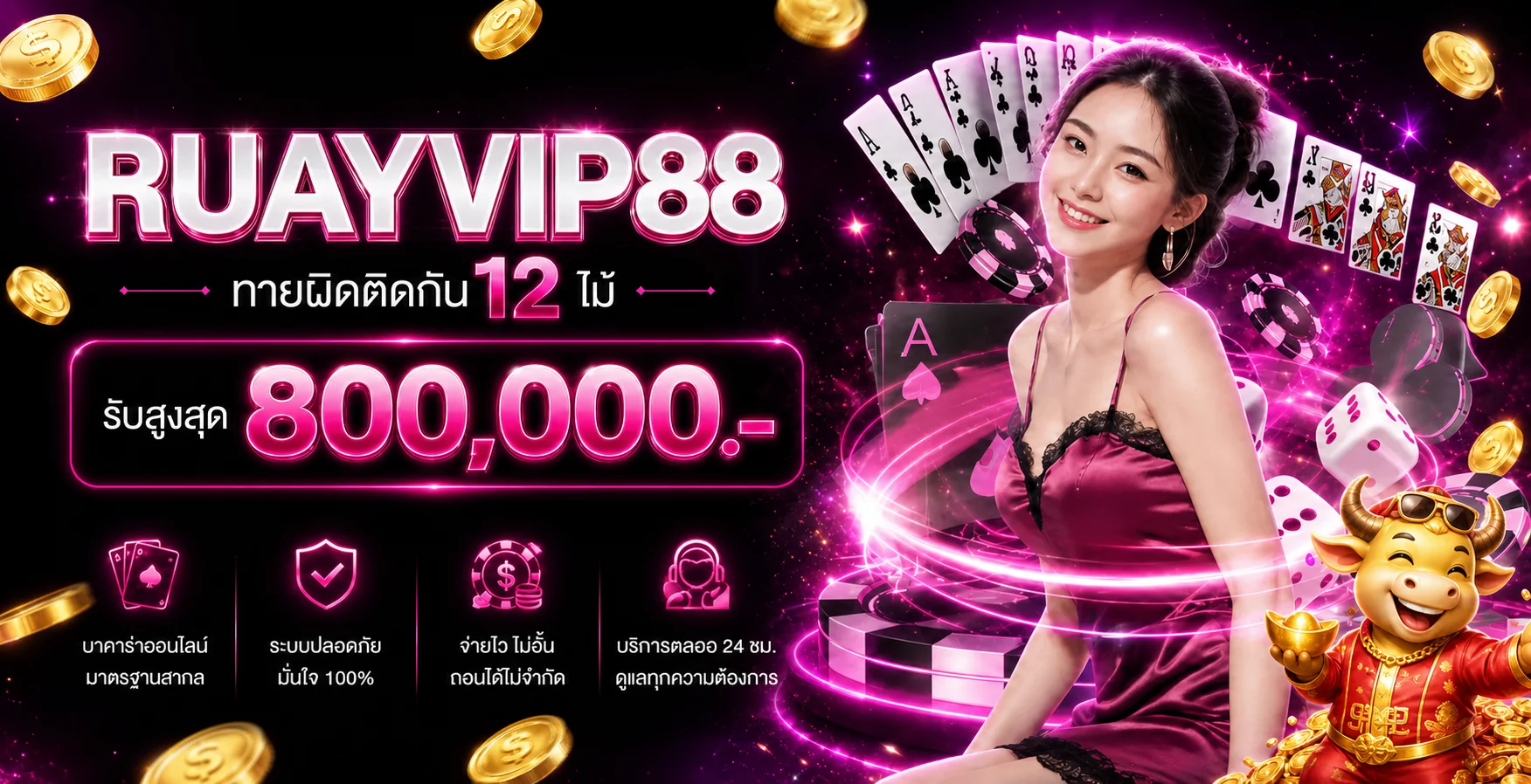 RUAYVIP88 สล็อตและคาสิโนสดโทนพรีเมียม