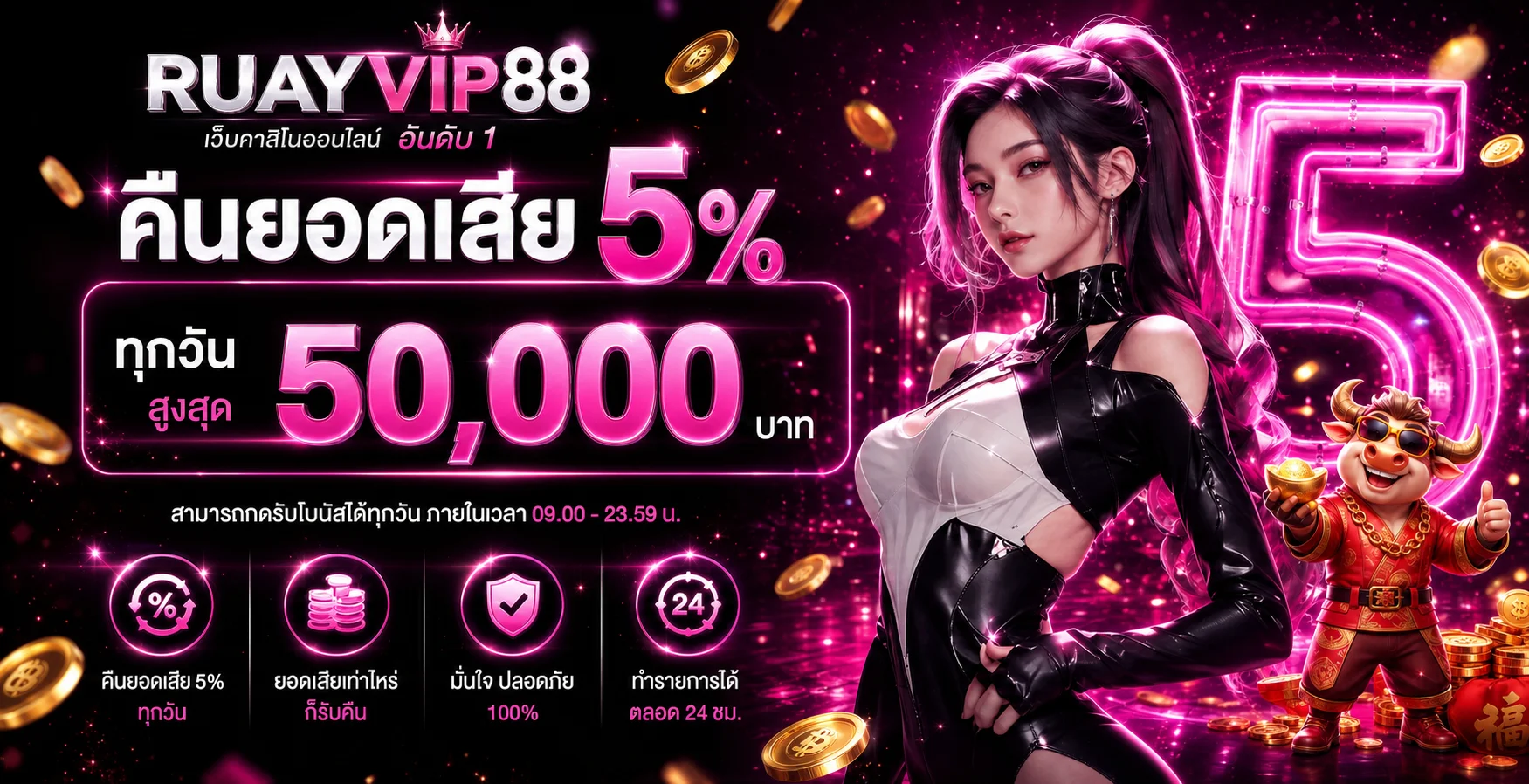 RUAYVIP88 ทางเข้าเว็บตรง สล็อต ฝากถอนออโต้